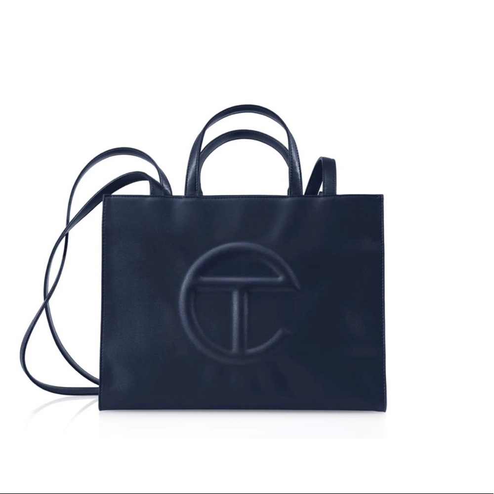 Brand New Medium Navy Blue Telfar Bag